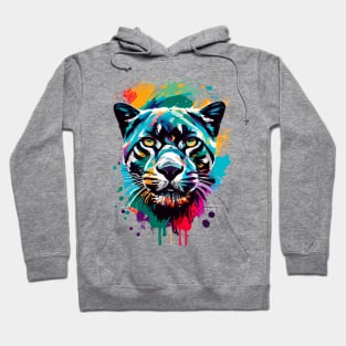 Black Panther Colourful - Cute Black Panther Wild Cat Hoodie